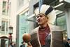 Indigenous Brazilians outside Rolls Building