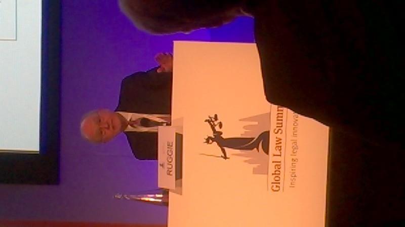 Prof. John Ruggee Images from the Global Law Summit | Feature | Law Gazette