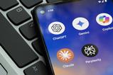 ChatGPT and other AI apps displayed on a phone