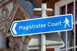 Magistrates court sign