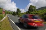 Speeding car