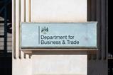 Department for Business & Trade sign