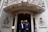 Former traders Tom Hayes (right) and Carlo Palombo outside the Supreme Court