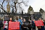 Court interpreters demonstrate at Westminster