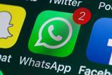 WhatsApp icon on phone