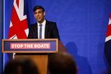 Prime minister Rishi Sunak holds press conference on government's controversial Rwanda policy