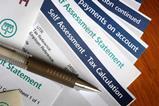 Self-assessment tax calculation document