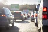 Cars in traffic