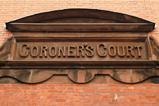 Coroner's court sign