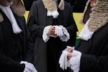 Judges at the opening of the legal year wearing wigs and gowns