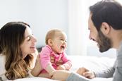 New parents with their baby