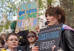 Trans protest
