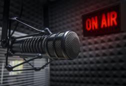 Radio station studio