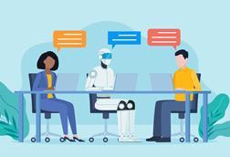 AI robot desk
