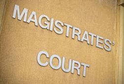 Magistrates' court sign