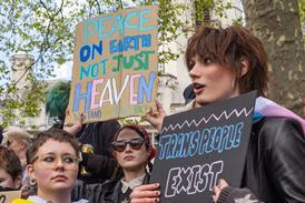 Trans protest