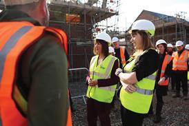 Chancellor Rachel Reeves And deputy prime minister Angela Rayner at a housing development project in Stoke-on-Trent