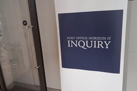 Post Office Inquiry sign