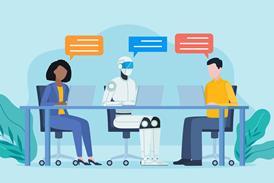 AI robot desk