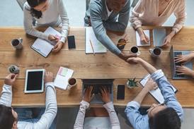 Business meeting in the office with colleagues