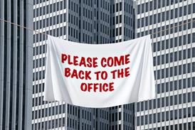 Back to office sign