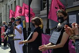 Extinction Rebellion protest, Chancery Lane