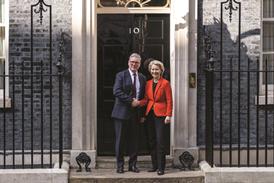 Keir Starmer with European Commission president Ursula von der Leyen