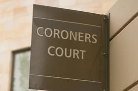 Coroners court sign