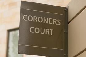 Coroners court sign