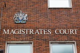 Magistrates Court sign