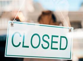 Closed sign