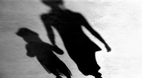 Shadows, silhouette, child, children, parent, family