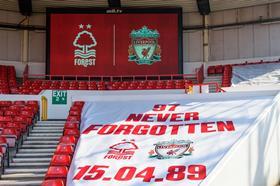 Tribute to the 97 Liverpool supporters that died in the Hillsborough disaster