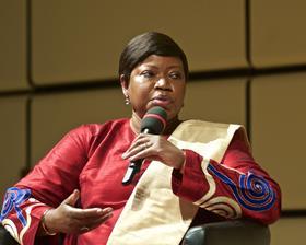 Fatou Bensouda prosecutor International Criminal Court speaks at IBA 2015