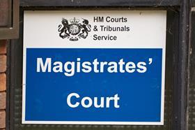 Magistrates' Court sign