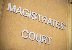 Magistrates' court sign