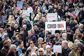 Covid protest