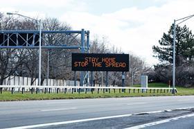 Covid-road-sign