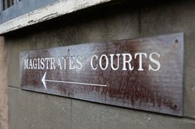 Magistrates court sign