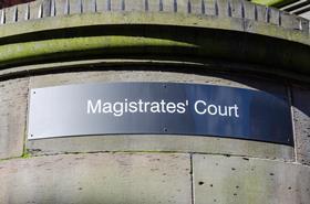 Magistrates' court sign