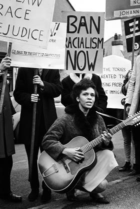 Protest Birmingham portrait