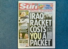 Sun front page