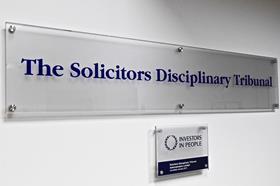 Solicitors Disciplinary Tribunal sign