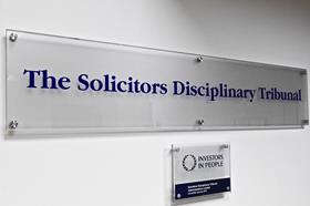 Solicitors Disciplinary Tribunal sign