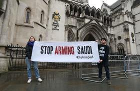 Saudi arms protests