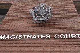 Magistrates court sign