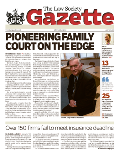 Law Gazette 4 November 2013