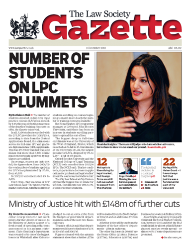 Law Gazette 9 December 2013