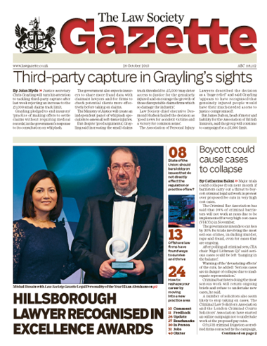 Law Gazette 28 October 2013