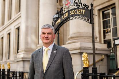 Mark Evans outside Chancery Lane
